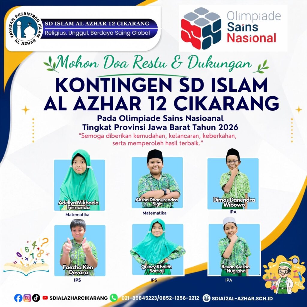 Kontingen SD Islam Al Azhar 12 Cikarang di OSN Tingkat Provinsi Jabar 2026