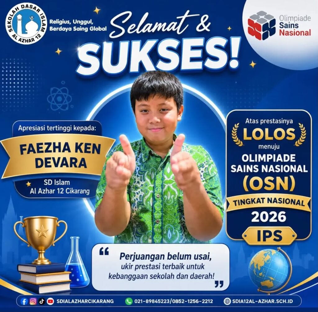 Faezha Ken Devara Bawa Nama SD Islam Al Azhar 12 ke Tingkat Nasional